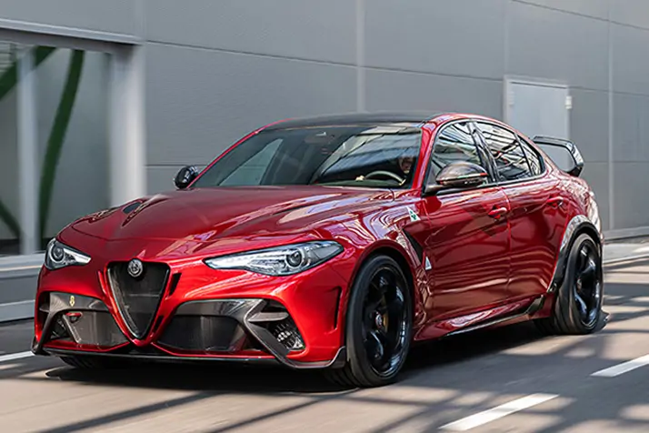 Alfa romeo Giulia vue trois quart avant