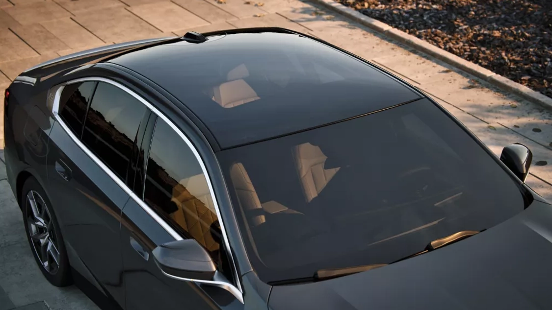 Intérieur de la BMW Série 5 vue toit